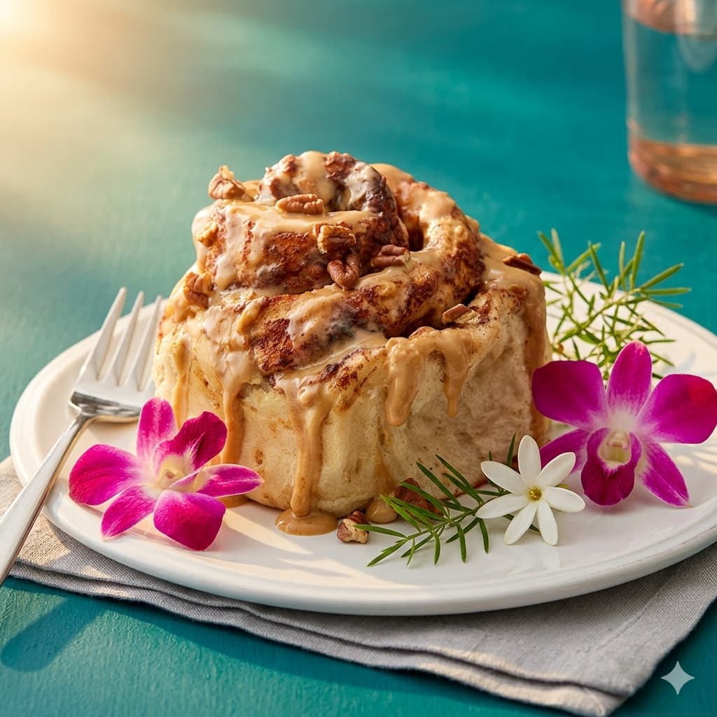 Cinnamon roll from Mattie Jane's
