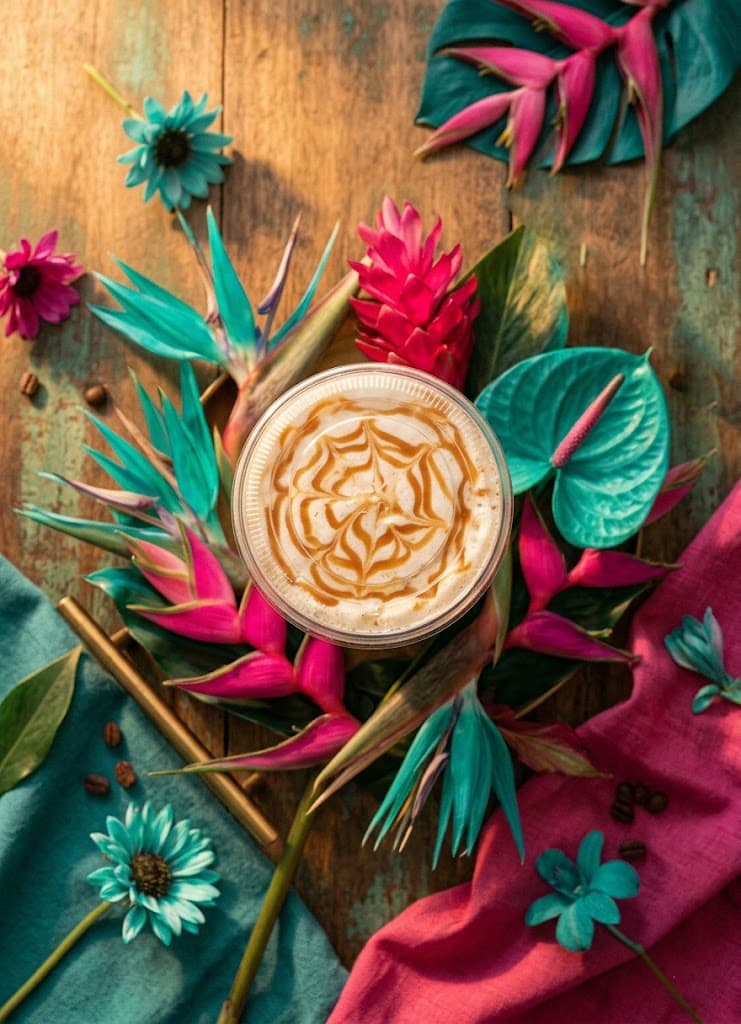 Colorful specialty drink from Mattie Jane's